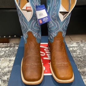 Tony Lama Americana Stockman Western Pecan Bison